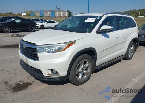 2016 Toyota Highlander Limited V6 z USA, uszkodzony, nr VIN 5TDDKRFH2GS302149